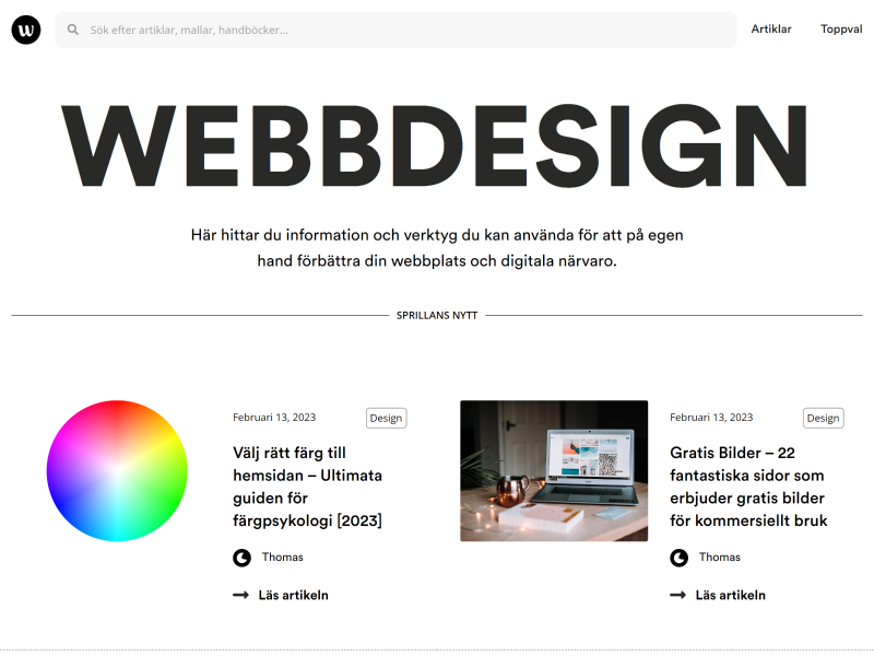 webbdesign.io hero screenshot desktop rätt färg,färgteori,färgschema
